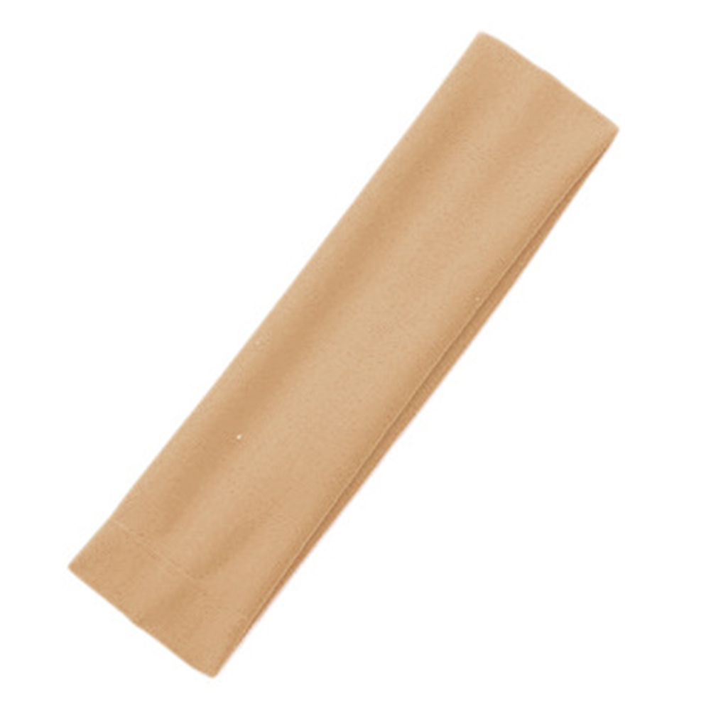 Sports Headbands For Women Solid Elastic Hair Bands Running Fitness Yoga Hair Bands Stretch Makeup Hair Accessories: khaki
