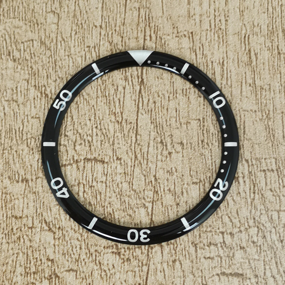 Bisel de reloj curvo de borde redondo de 39mm, anillo de aluminio a juego, accesorios de reloj modificados, insertos de relojes, piezas de reloj: orange