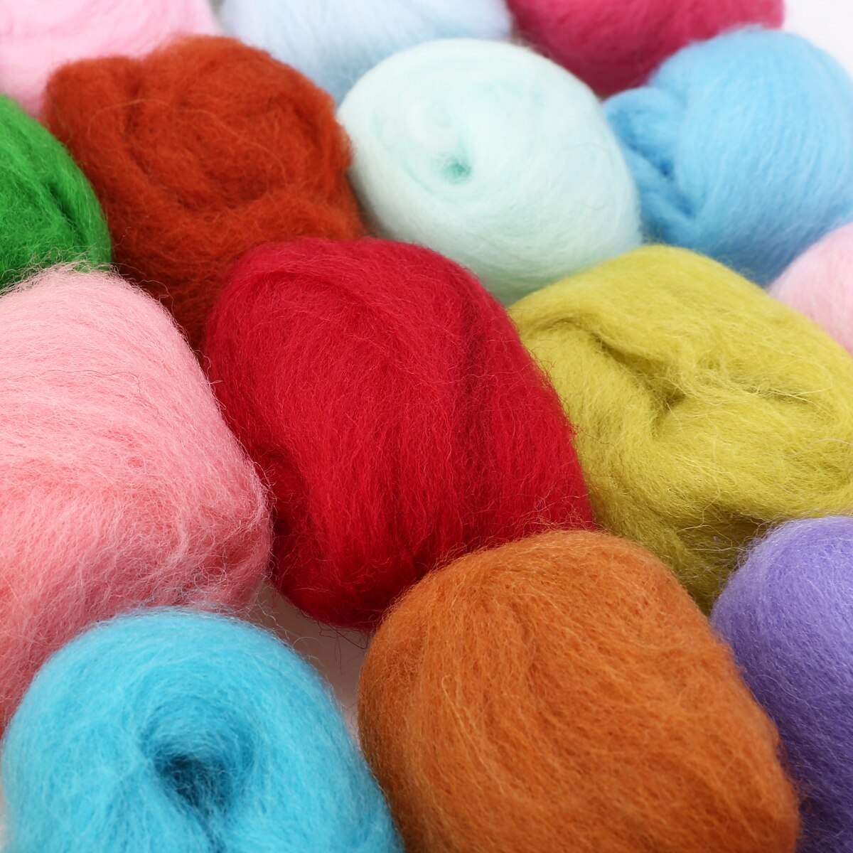 3G 40 Kleuren Zachte Merino Vilten Wol Tops Zwervende Wol Fibre Voor Diy Naaldvilten &amp; Nat Vilten Spinning naaien Mayitr