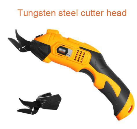 Portable Cordless Electric Round Scissors Electric Scissors Shear Cloth Cutter Fabric Cutting Machine Kit Cutting hand-held Tool: Set 4