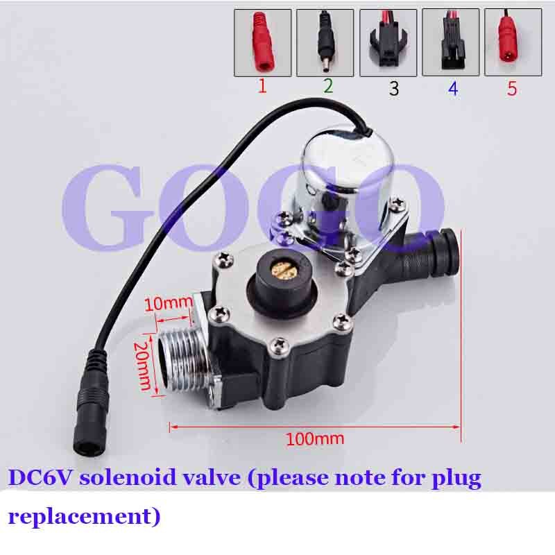 6V concealed urinal sensor, flush valve, faucet solenoid valve, urinal, urinal flusher accessories: 17