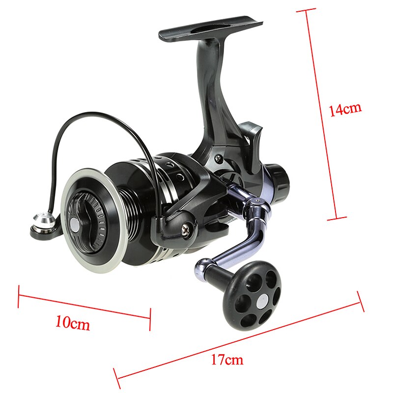 Coonor 11+1Bb Spinning Fishing Reel Gt4:7:1 Right/Left Handle Dual Brake System Carp Fishing Tackle Carretilha De Pesca