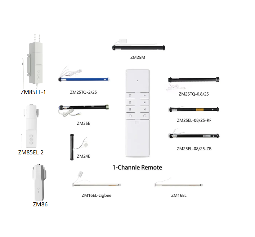 Zemismart Remote Controller, Motor solar panel（It's better to contact us to confirm which is the right remote for you）: Light Grey