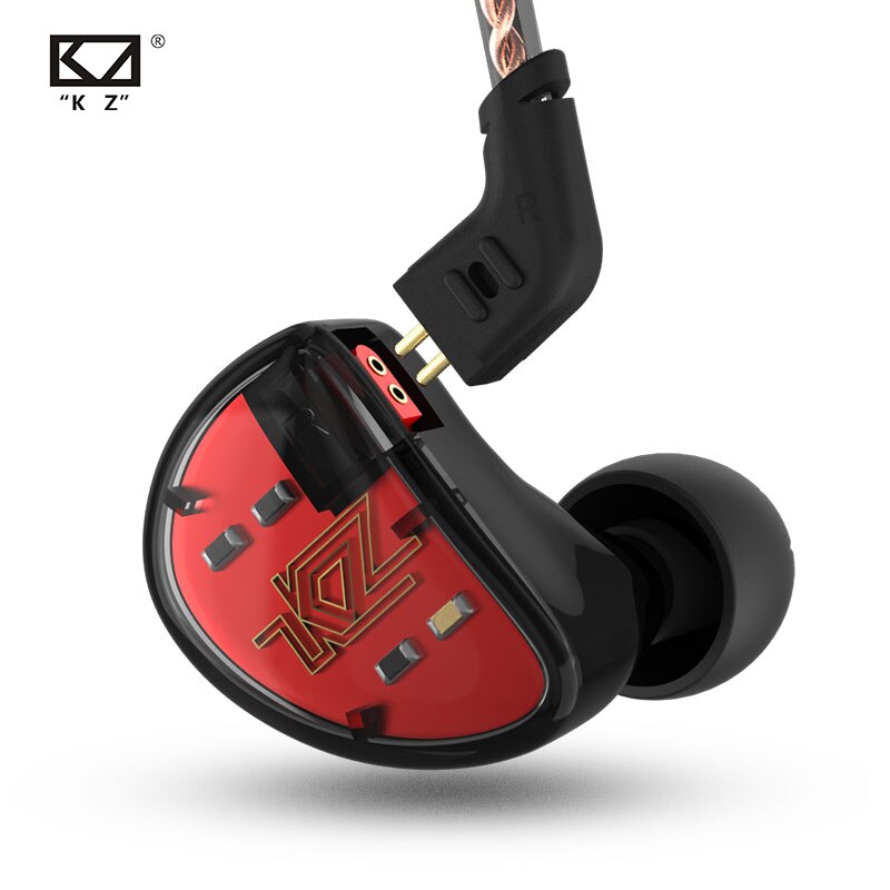 KZ As10 5BA+5BA For Phones And Music Noise Cancelling Sports Dynamic Hybrid 5 Balanced Armature Driver Monitor Earphone