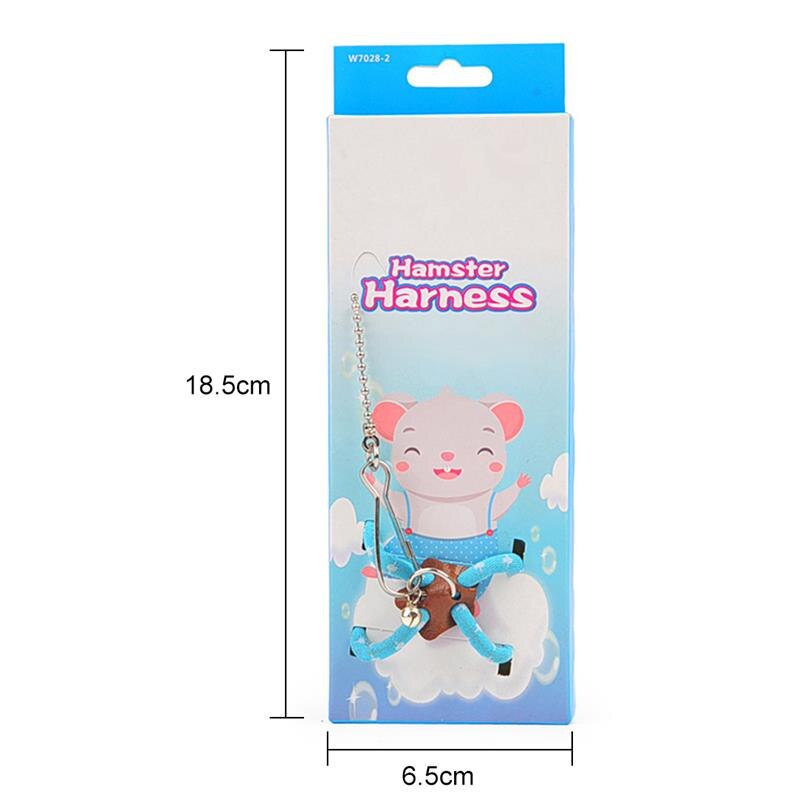 Adjustable Pet Hamster Leash Harness Rope Gerbil Cotton Rope Harness Lead Collar For Rat Mouse Hamster Pet Walking Leash
