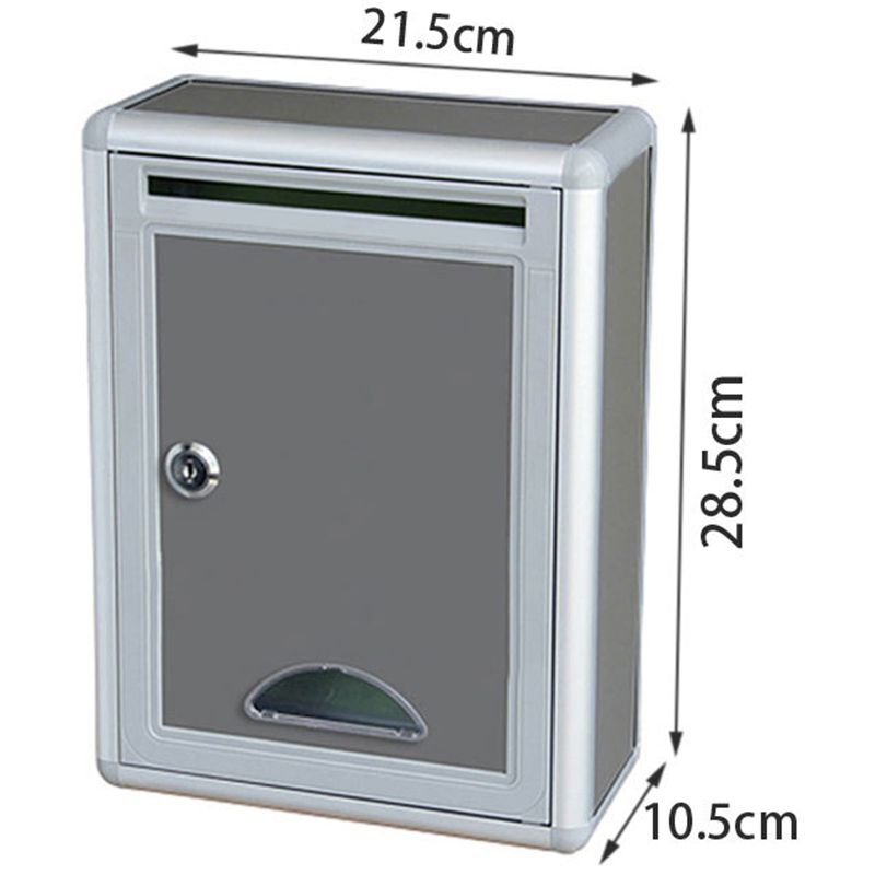 Buzón de correos seguro con cerradura de aleación de aluminio Vintage, buzón de correo, buzón de correo, buzón de correos para decoración de jardín y casa