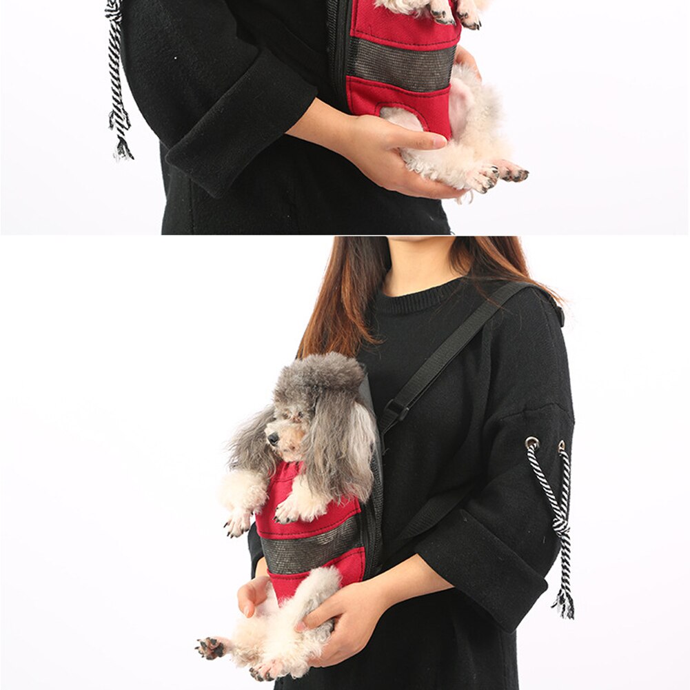 Hondendraagtas, rugzak, mesh draagtas voor honden, outdoor reisproducten, ademende schouderhandgreep, tassen voor kleine honden en katten