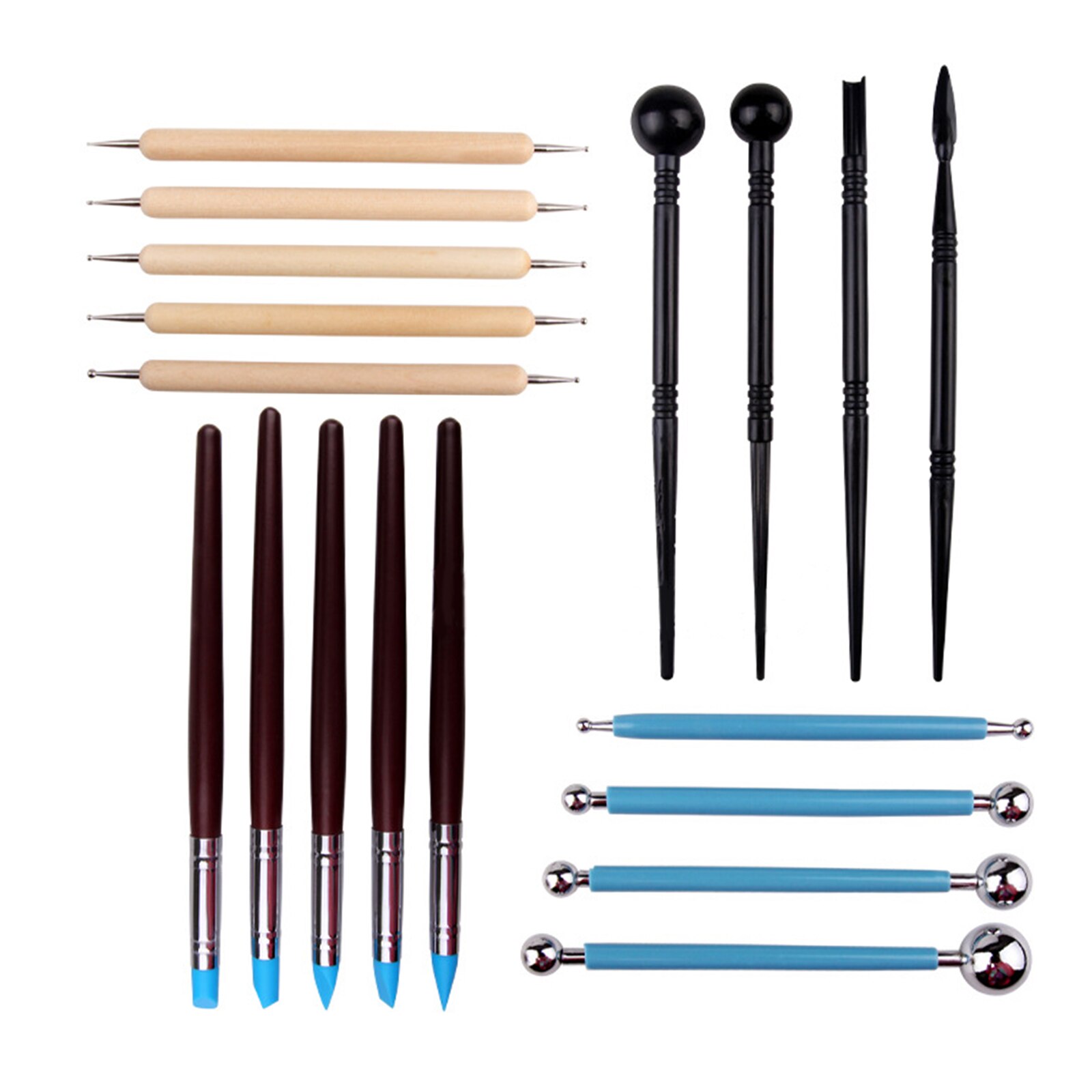Aardewerk Klei Beeldhouwen Gereedschappen, 40 STKS Polymeer Klei Tools, Luchtdroge Klei Beeldhouwen Gereedschappen, Aardewerk Gereedschap Kit voor Keramiek, Aardewerk Ambacht, Dotting, Carving Aardewerk Klei Beeldhouwen Gereedschappen, 40 STKS Polymeer Klei Tools, Luchtdroge Klei Beeldhouwen Gereedschappen, Aardewerk Gereedschap Kit voor Keramiek, Aardewerk Ambacht, Dotting, Carving