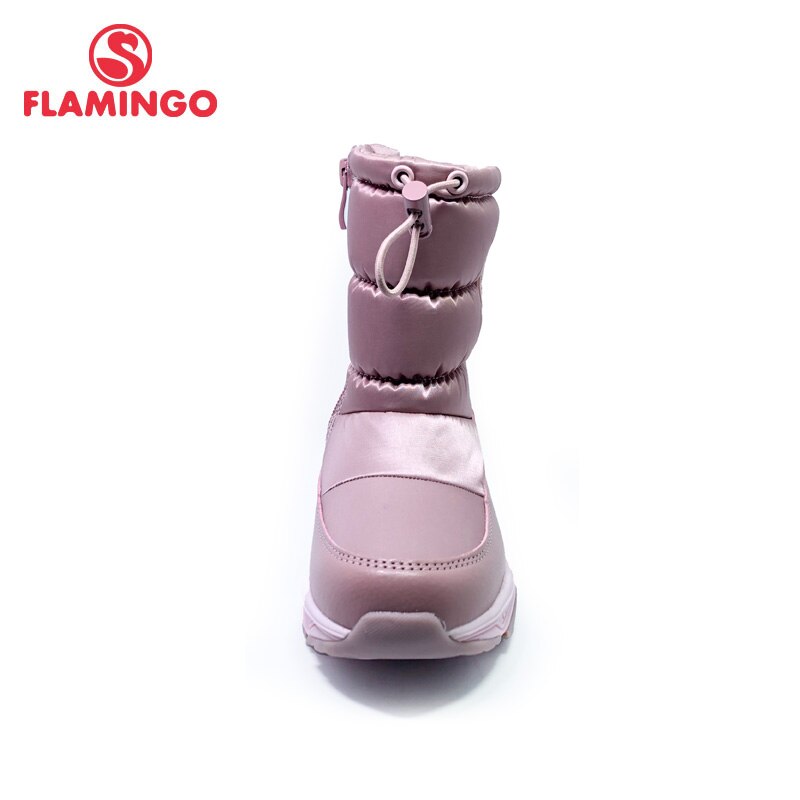 FLAMINGO Winter Wool Keep Warm Shoes Anti-slip Children Snow Boots for Girl Size 28-34 202D-F1-2073