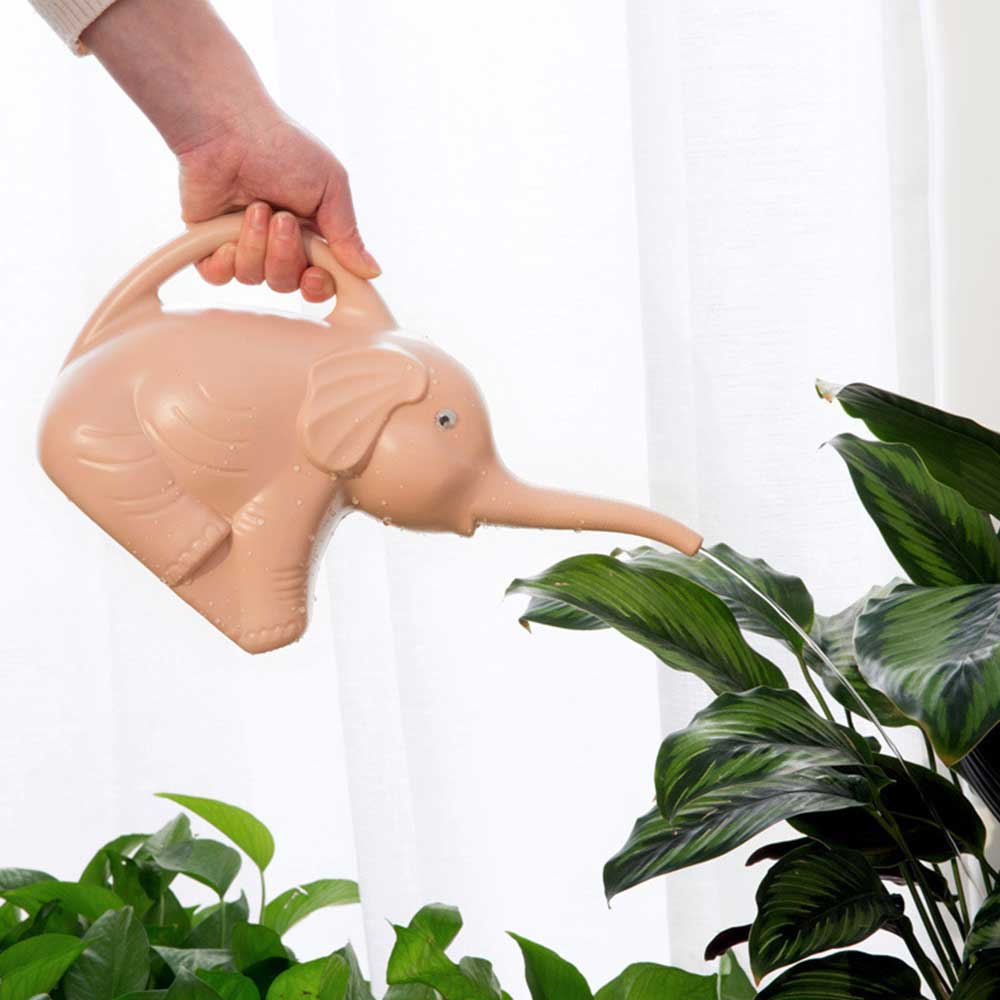 Regadera con forma de elefante para plantas suculentas, botella de agua de jardinería en maceta para flores de jardín doméstico, herramienta de riego