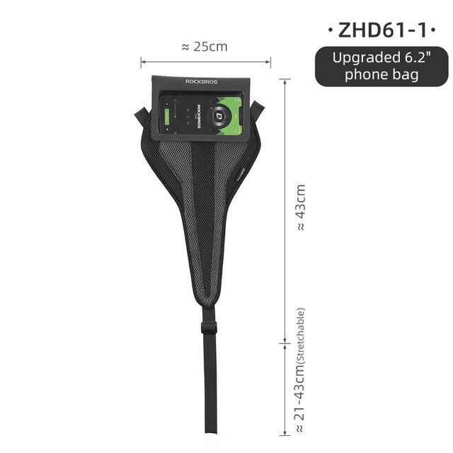 ROCKBROS bicicletta fascia per il sudore rete MTB bici da strada nastro per rete antisudore per interni protezione per telaio da ciclismo rete per il sudore accessori per bici: ZHD61-1(borsa Include)