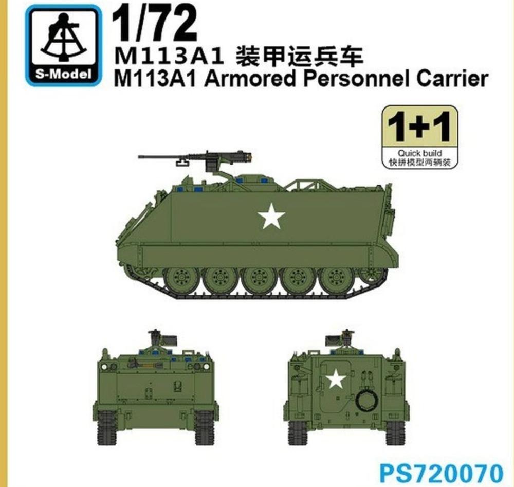S-Model PS720070 1/72 M113A1 Gepantserde Personnel Carrier