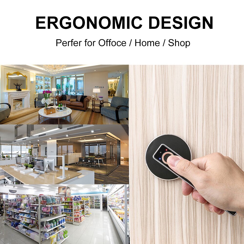WAFU Smart Handle Lock Fingerprint Biometric Keyless Electronic Door Lock Security Lock