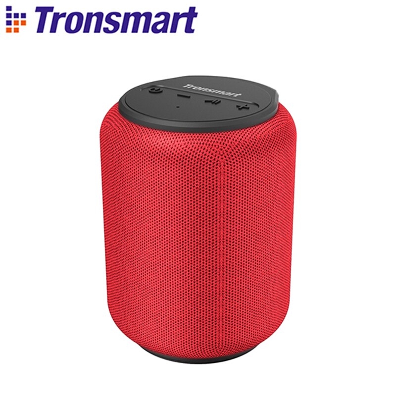 Tronsmart T6 Mini Tws Bluetooth 5.0 Speaker 15W IPX6 Waterdichte Draadloze Draagbare Kolom Outdoor 24H Speeltijd Voice assistent: red