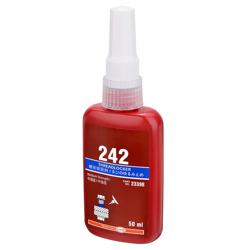 242 Threadlocker Adhesive Glue Retaining Compound For M2 To M12 Thread Size For Machinery Electronics Electrical Industries