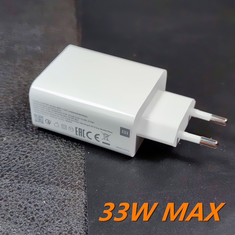 Xiaomi 33W chargeur rapide turbo charge 27W 3A Type C câble pour xiaomi 9 pro mi 10 pro 10x note 10 lite mi 9 K30 PRO