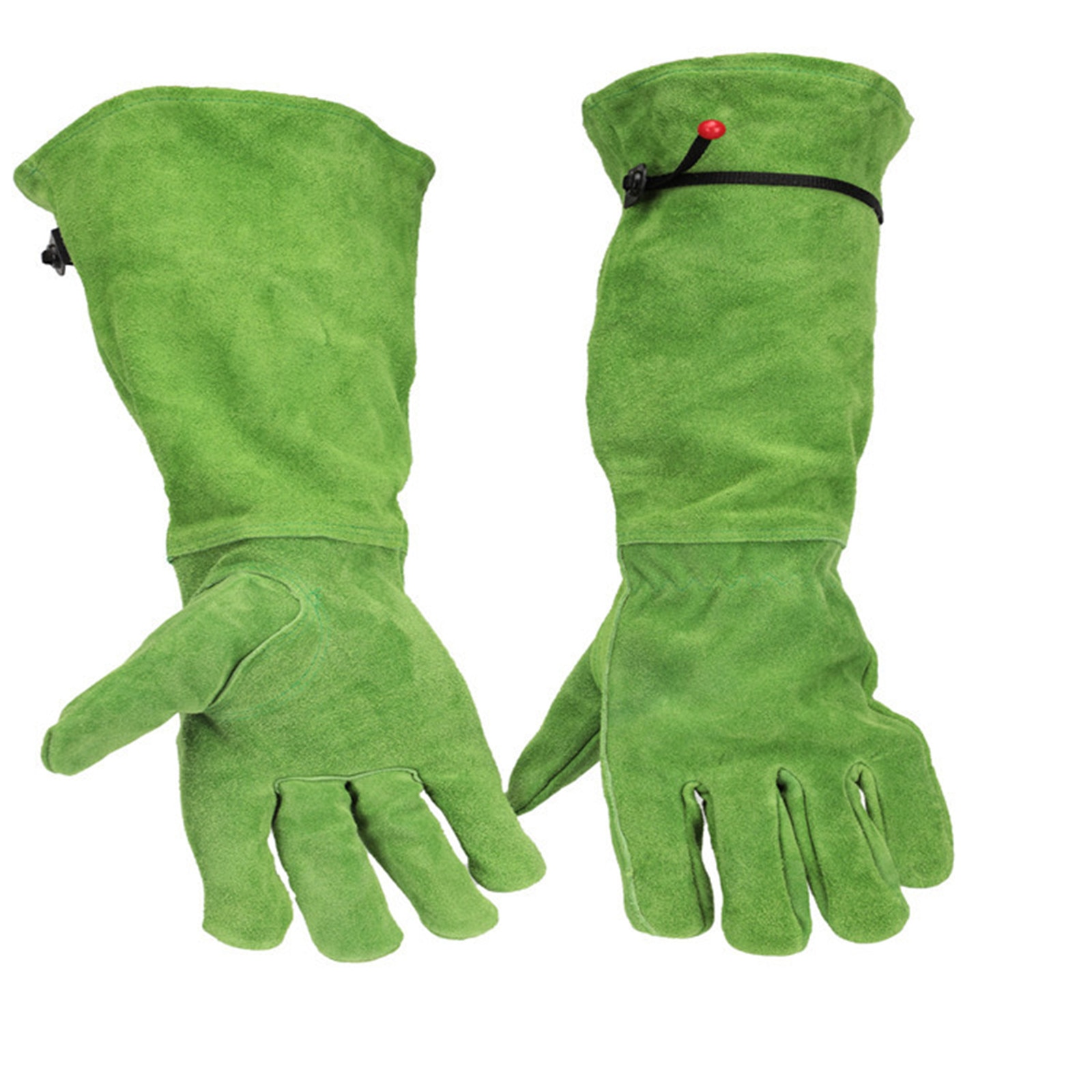 40# Cactus Rose Pruning Gloves Leather Thorn Proof Long Sleeve Gardening Gauntlet Gloves For Men And Women Garden Tools: Green 