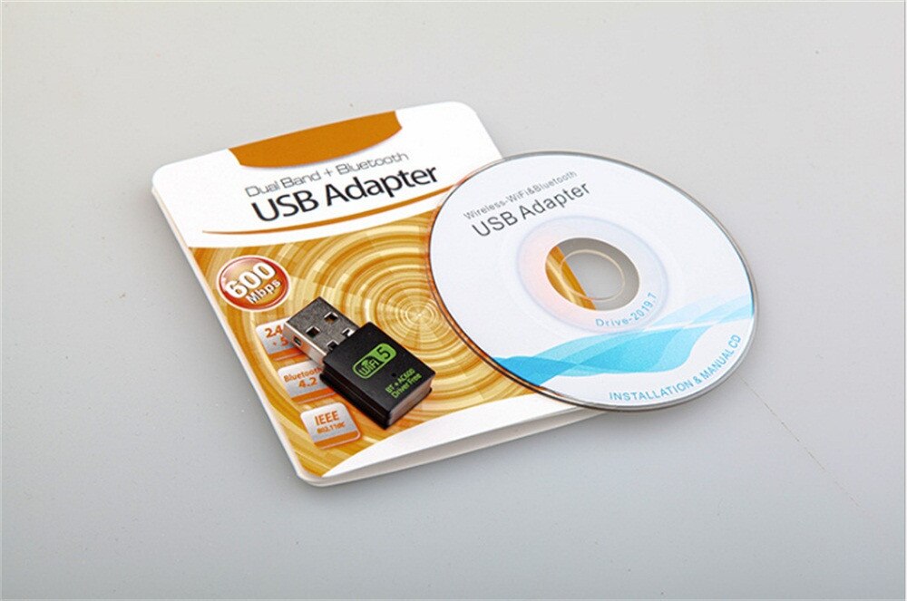 USB WiFi Adapter Receiver 600Mbps 2.4G Bluetooth V4.0 Network Card Wireless WiFi Bluetooth Adapter Transmitter Z0630
