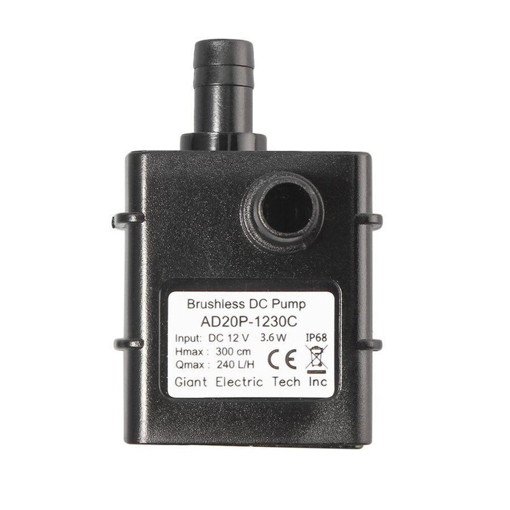 Portable Dc 12V Micro Dc Brushless Water Pump Ultra Quiet Brushless Motor Diving Pool Pump Micro Pump