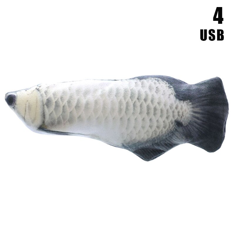 Cat Electric Wagging Fish Toy Chew Resistant Realistic Simulation Fish Plush Stuffed Toy Best Price