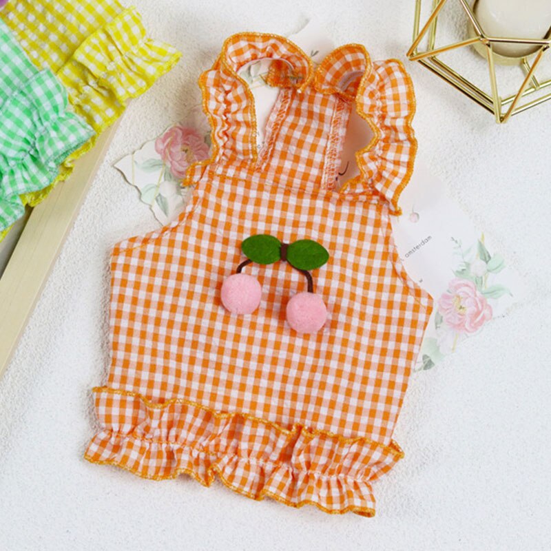 Pet Dog Clothes Dress Sweety Princess Style Dog Dress Teddy Puppy Wedding Dresses For Small Medium Dogs Pet Accessories: orange / XL