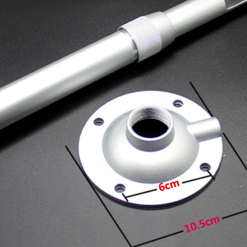 Support Projecteur Rotatif 360° - En Métal, Ajustable - Compatible Vis 1/4" - Pour Mur, Table, Plafond