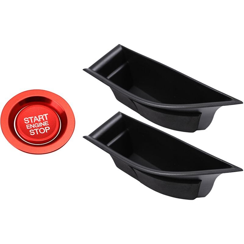 Keyless Engine Push Start Button & Surrounding Ring Compatible for Range Rover &Front Door Handle Storage Box