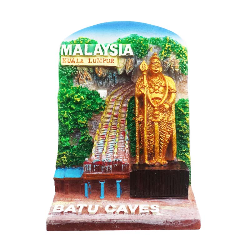 Fridge Magnets Souvenir Arcade Balu Cave Kuala Lumpur Malaysia Barne Ali Ocamborio Beach Brazil Magnetic Refrigerator Stickers
