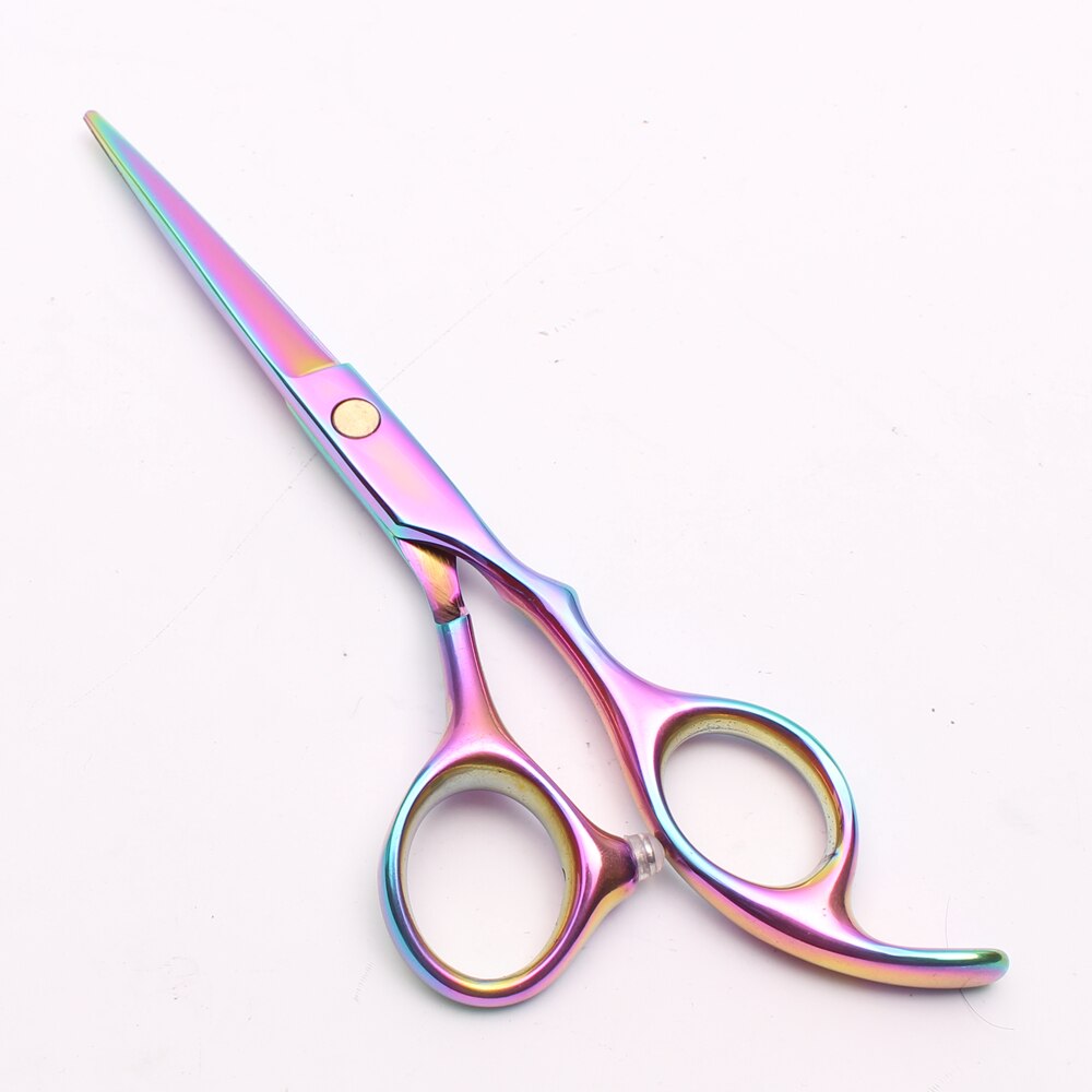5.5 "16 cm gravure Logo multi-couleur coupe ciseaux amincissant ciseaux coiffure ciseaux cheveux ciseaux Kit C1005