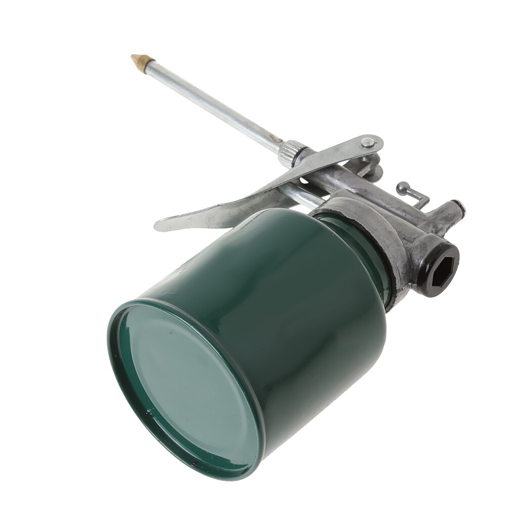250ml Metal High Pressure Oil Spray Bottle Oiler Can with Long Nozzle Spout for Automobile