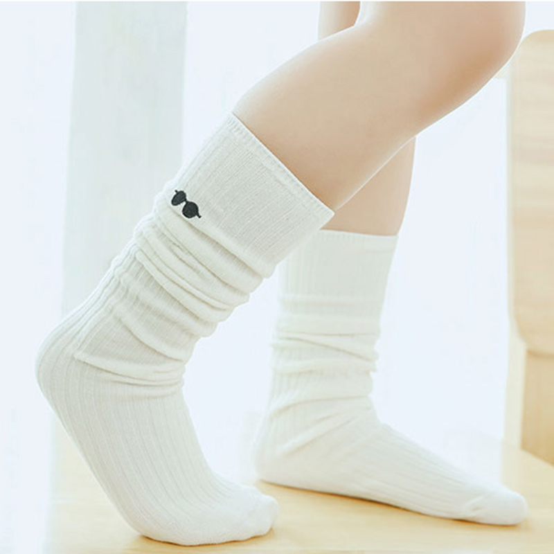 Baby Girls Colorful Kids Socks For Girls Boys Winter Cotton Socks Knee High Children Socks Solid Kids Products Low Price