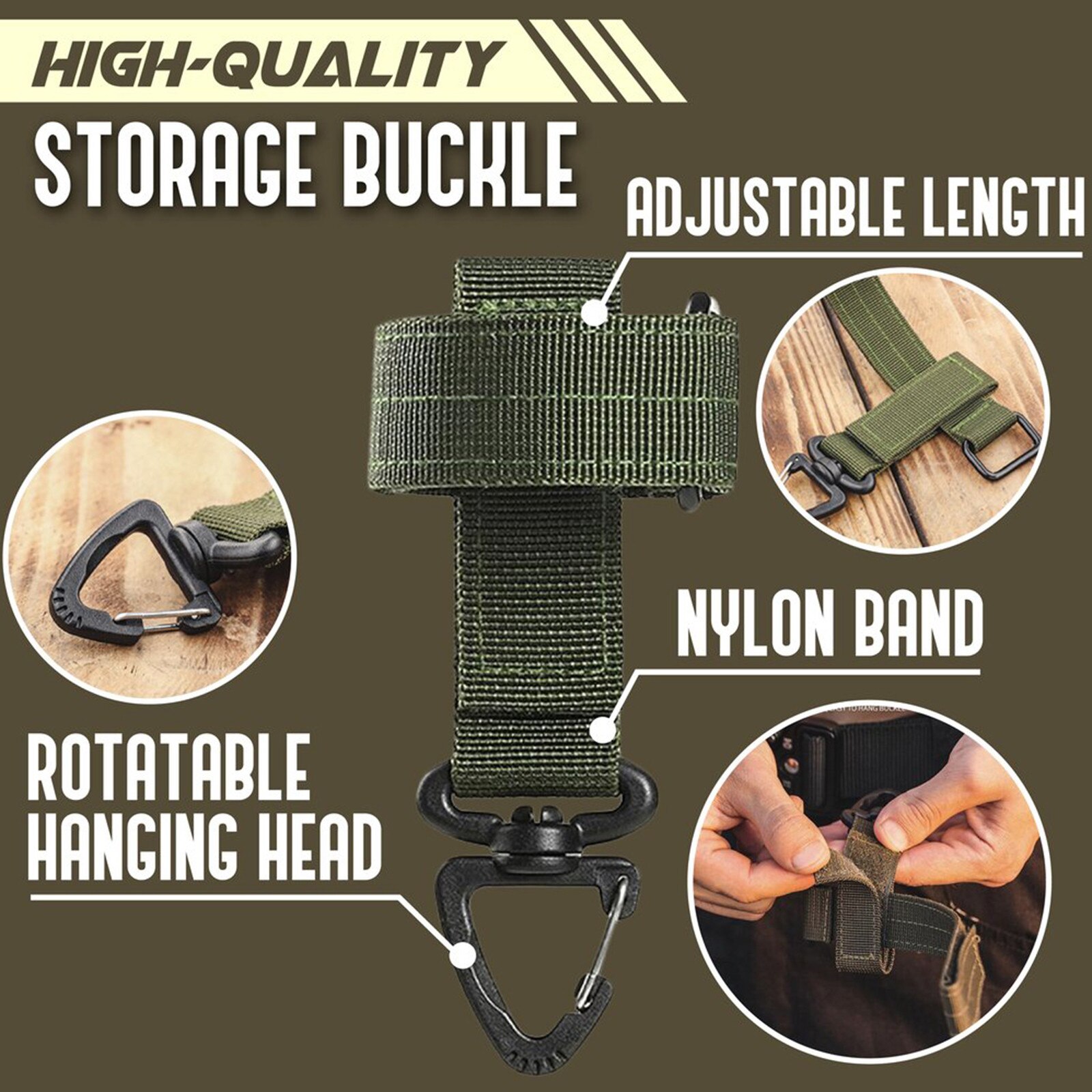 Multi-purpose Glove Hook Outdoor Gloves Climbing Rope Storage Buckle Travel Camping Hiking Buckles Multi-purpose Glove Hooks #W5