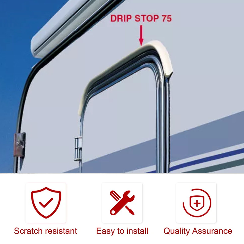 5M Drip Stop Afdichtstrip Gids Strip Voor Caravan Camper Camper Van Goot Regen Guard Drip Stop Water Gids RV accessoires