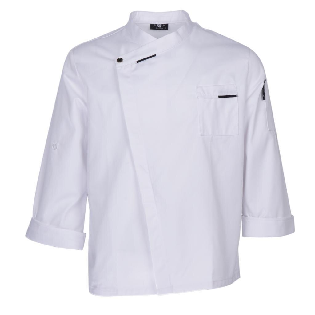Chaquetas de Chef Unisex, abrigo de manga larga, camisa de camarero, camarera, uniformes de cocina