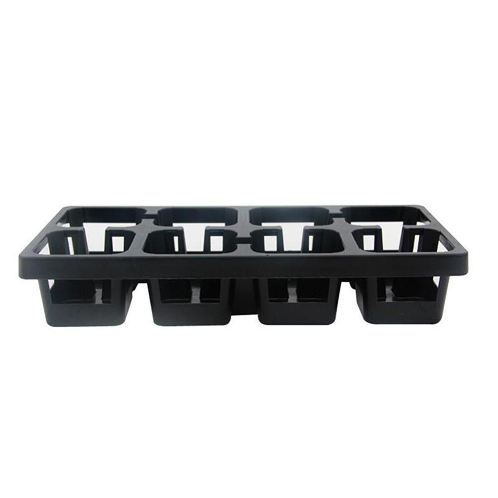Maceta de soporte para plantas de 8 rejillas, bandeja de plástico para semillas, maceta para flores, Cactus, flores pequeñas suculentas, macetas para vivero