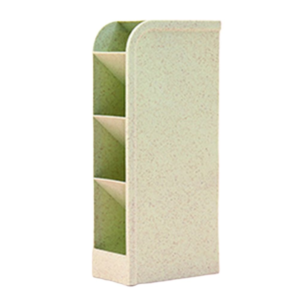 Multi-Function Desktop Pen Pencil Holder bureau organizer desk storage box office accessories organizador de escritorio: Wheat green