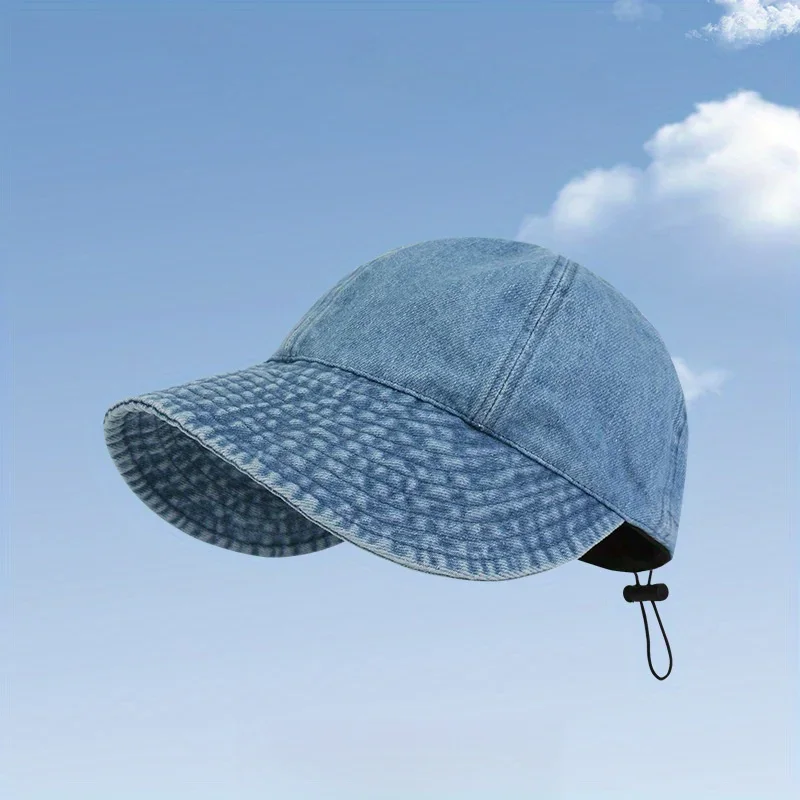 Damen Sommer Fischerhut - Breiter Rand, Faltbarer Sonnenschutz, UV-Schutz, draussen Sport Snapback Kappe: Lavendel