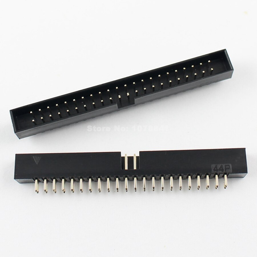 50 Pcs Per Lot 2mm 2x22 Pin 44 Pin Straight Male Shrouded PCB Box header IDC Socket