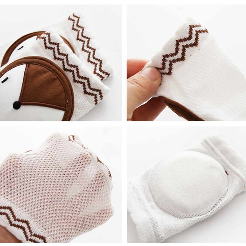 Baby Kniebeschermers Baby Peuter Knee Pads Protector Baby Beenwarmers Mesh Ademend Knie Pads Kruipen Protector Knieschijf Elleboog