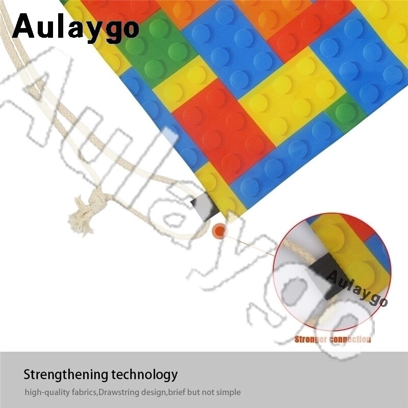 Aulaygo unicorn ryggsäck för barn reselinje unicorn färg bokstavstryck kawaii dragsko väskor axel barn skolväska