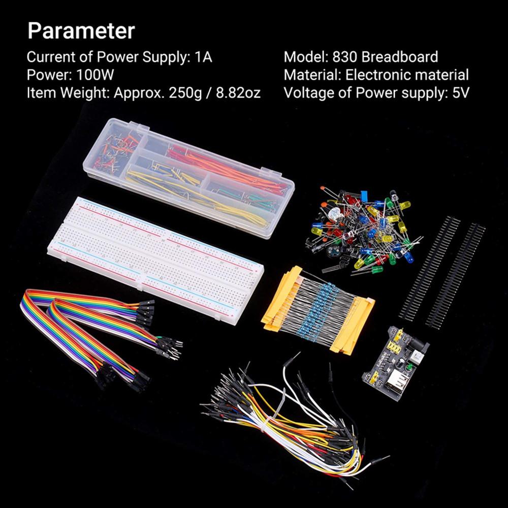 830 Tie-Punten Breadboard Verbeterde Elektronica Fun Kit Voor Uno R3 Mega2560