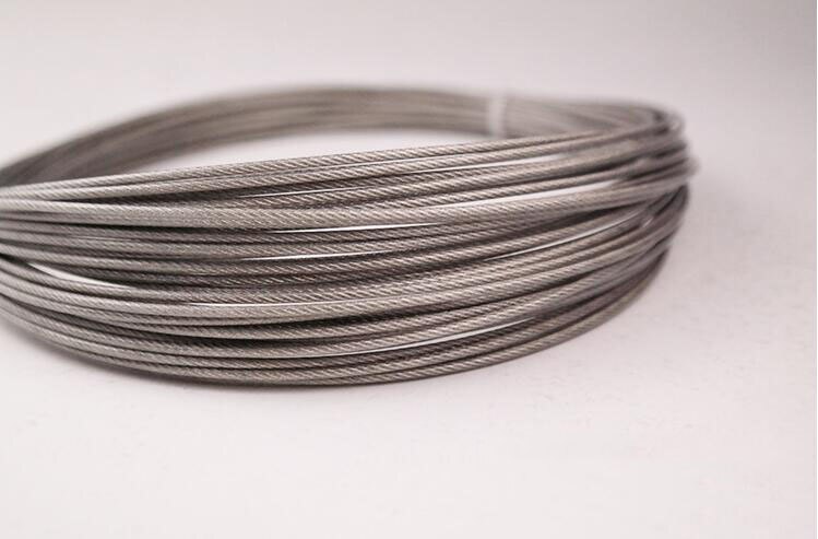 Pack plastic rope 4mm 304 soft stainless steel wire rope clothesline lifting rope