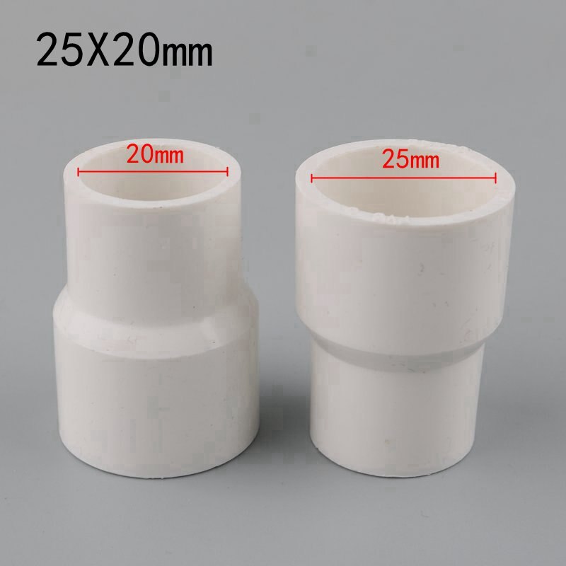 3pcs PVC 25-20mm 32-20mm 32-25mm Rechte Verminderen Connectors Waterleiding adapter Aquarium Buis Gezamenlijke Tuin Irrigatie Fittings