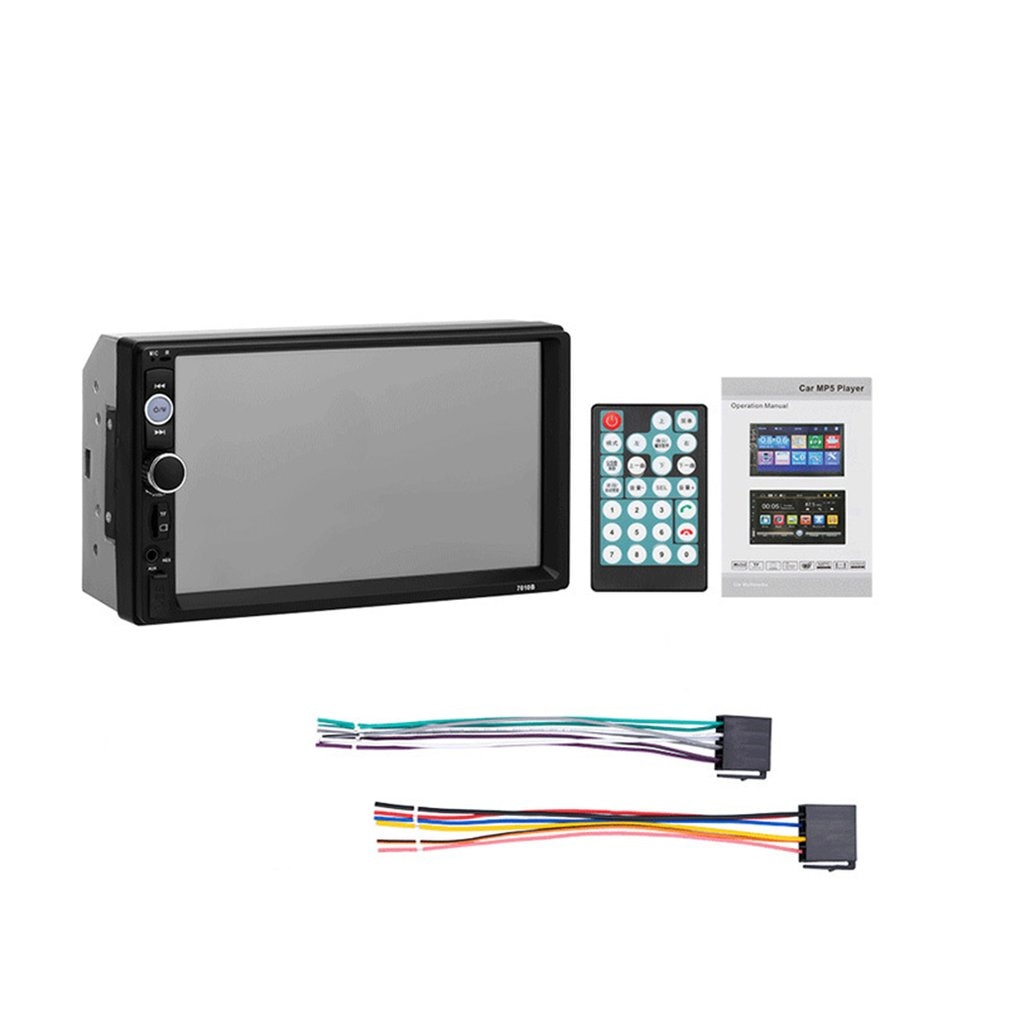 Mp5 bildisplay bil dobbel spindel  mp4 kort multimediaspiller multimediaspiller 7 tommers  mp5 bildisplay