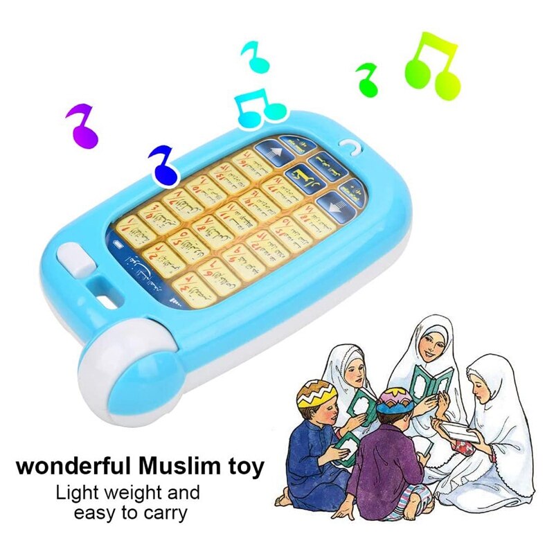 Arabische Koran Educatief Speelgoed 18 Hoofdstukken Onderwijs Koran Telefoon Met Licht Arabisch Leren Kuran Moslim Kinderen