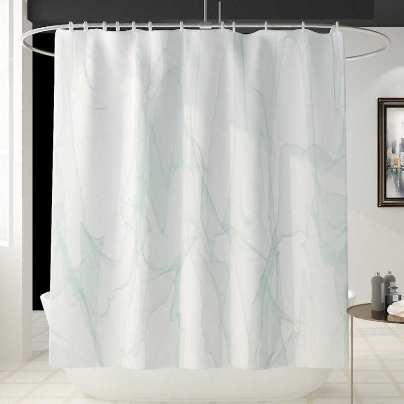 Eenvoudige Geometrische Badmat Douche Decoratie Badtapijten Badkamer Badmat En Douchegordijn Set Dot Gedrukt Wc Matten: Shower Curtain-486