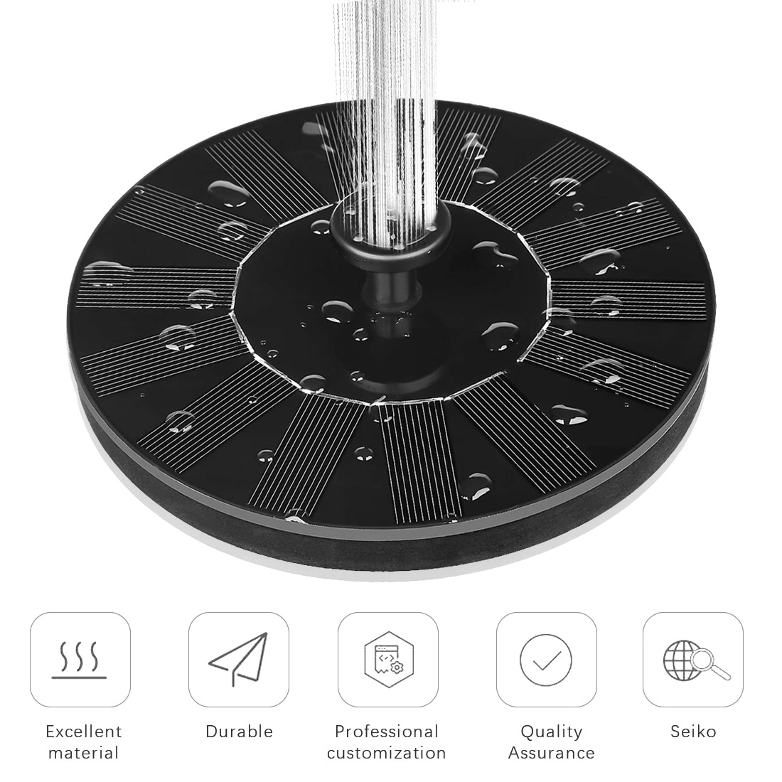 Solar Panel Floating Fountain Garden Decoration Mini Solar Powered Fountain Garden Pool Pond Water Fountain Pump