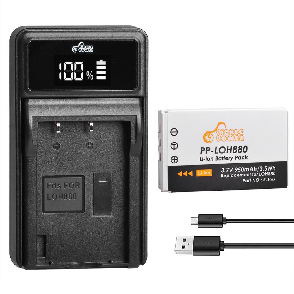 950 mah r -ig7 rigg 7 fjernkontrollbatteri og ledet lader til logitech harmoni en , 900, 720, 850, 880, 885, 890 pro , h880