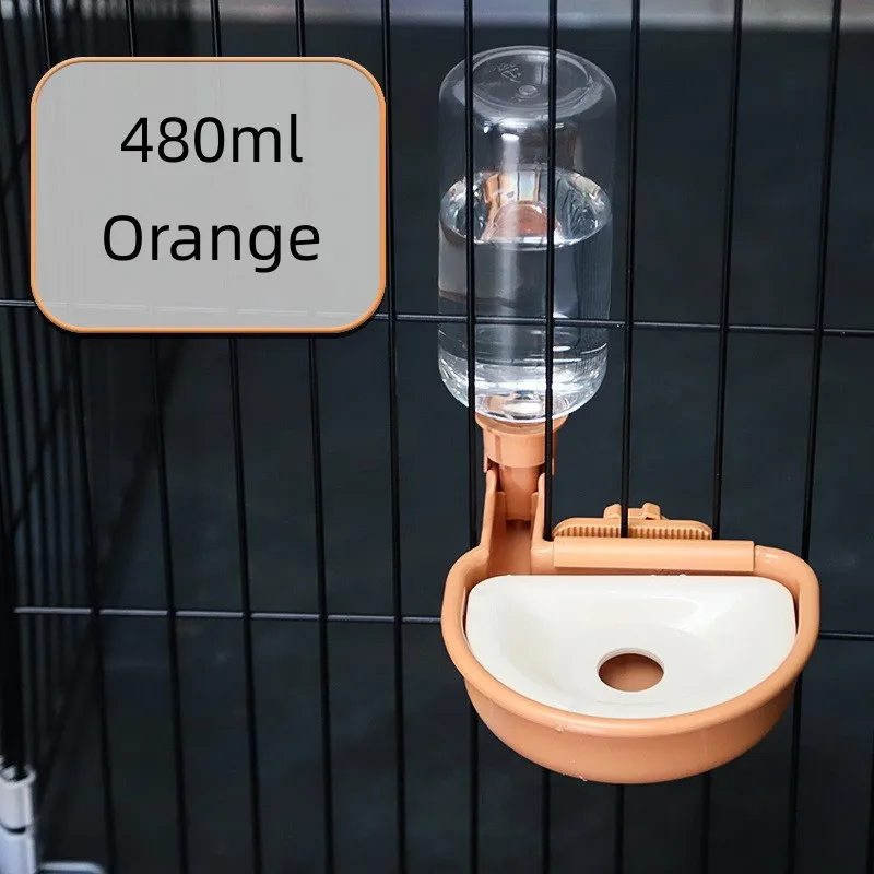 Automatische Pet Bowls Katze Käfig Hängen Wasser Flasche Spender Schüssel Für Welpen Katzen Kaninchen Hund Fütterung Produkt Pet Liefert: Black