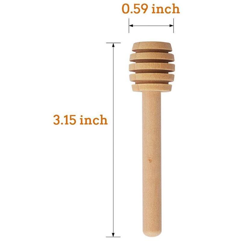 24 piezas Mini Dippers de miel de madera vajilla café leche té agitador palos cuchara utensilios de cocina